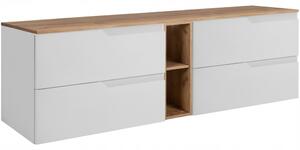 MODERN biely W180DC závesná skrinka pod umývadlo 180 cm