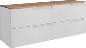 MODERN biely W120DC závesná skrinka pod umývadlo 120 cm