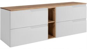 MODERN biely W140DC závesná skrinka pod umývadlo 140 cm