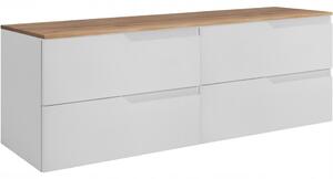 MODERN biely W160DC závesná skrinka pod umývadlo 160 cm