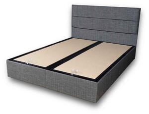 Dizajnová posteľ Eliava 160 x 200 cm sivá