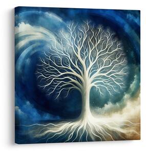 Obraz strom života v modrom víre