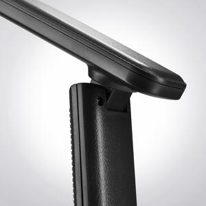 LED stolová lampa 9W s displejom čierna