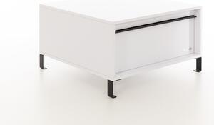 Konferenčný Stolík Liness Biely - čierne nohy Konferenčný stolík veľkosť: 80x80x45cm