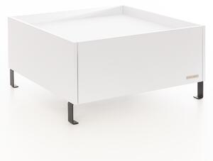 Konferenčný Stolík Luxury Biely - čierne nohy Konferenčný stolík veľkosť: 90x90x40cm