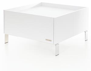 Konferenčný Stolík Luxury Biely - strieborné nohy Konferenčný stolík veľkosť: 90x90x43cm