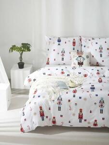 Vianočná posteľná bielizeň z bavlneného saténu XMASS NUTCRACKER Rozmer: 160x200 cm