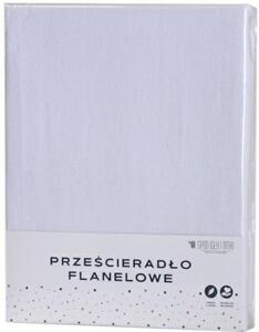 Flanelová plachta biela Rozmer: 140x200 cm