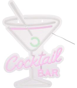 Osvetlená nástenná dekorácia 30 × 38 cm Kokteilový bar