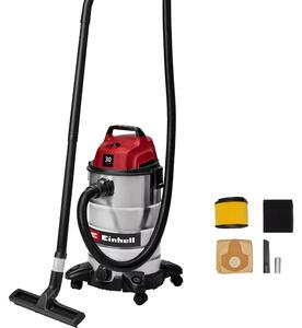 Einhell TC-VC 3055 S, 950 W, Cylindrový vysávač, Suché a mokré, Vrecko na prach, 30 L, Filtrovanie