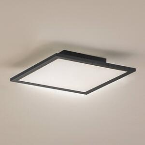 Lindby LED panel Enhife, čierny, 30 x cm, kov, 4 000K, Čierna, Pracovňa / Kancelária, Moderný