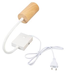 Brilagi - Flexibilná nástenná lampa SELE 1xGU10/30W/230V biela/dekor duba