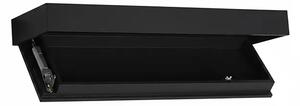 Floatshelf™ Nástenná Polica S Tajnou Priehradkou (53 X 17,5 X 5 Cm), Čierna