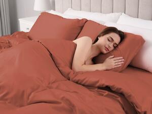 Biante Saténové posteľné obliečky ST-011 Tehlové Jednolôžko 140x200 a 70x90 cm
