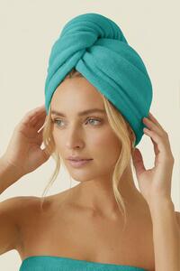 Turban na vlasy ACTIVE tyrkysový