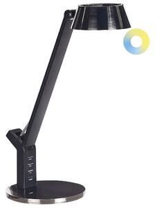 LED stolová lampa mosadzná kovová kancelárska lampa s nastaviteľným ramenom a stmievačom USB port