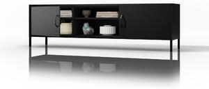 RTV skrinka XL ROSARIA 1700 x 400 x 500, čierna