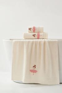 Detský uterák BALERINA BABY krémový Rozmer: 30x50 cm