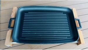 Liatinová grilovacia platňa 31 x 42 cm Lava Metal LVECOGT3142K4