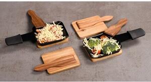 Raclette dosky 8 ks, 10 x 8 x 0,7 cm, akáciové drevo KESPER 28958