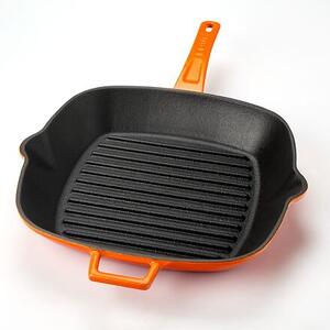 Grilovacia panvica 26 x 26 cm, liatinová, oranžová LAVA METAL LVPGT2626K0OR