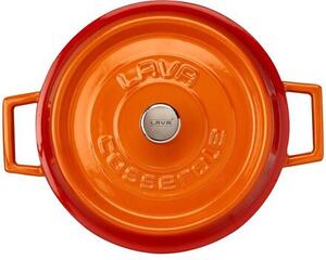 Kastról Ø 24 cm, 2,4 l, liatinový, oranžový LAVA METAL LVYST24K2OR