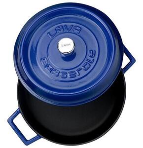 Kastról Ø 24 cm, 2,4 l, liatinový, modrý LAVA METAL LVYST24K2BLU