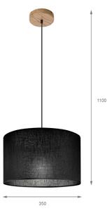 Brilagi - LED Luster na lanku ANTHONY 1xE27/60W/230V dub/čierna