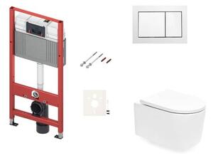 Závesný WC set do ľahkých stien / predstenová SAT SIKOTSREX72400