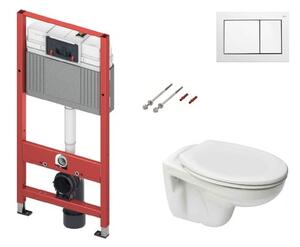Cenovo zvýhodnený závesný WC set TECE do ľahkých stien / predstenová montáž + WC Ceramia S-Line Pro KMPLSIKOTS