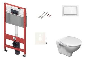 Cenovo zvýhodnený závesný WC set TECE do ľahkých stien / predstenová montáž + WC Ceramia S-Line Pro SIKOTSR0