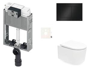 Závesný WC set na zamurovanie SAT SIKOTZREX72BL