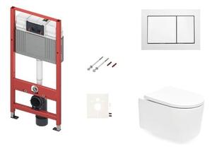 Závesný WC set do ľahkých stien / predstenová SAT SIKOTSTOR72400