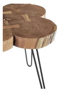 Odkladací stolík s doskou z akácie 50x50 cm Nandri – Premier Housewares