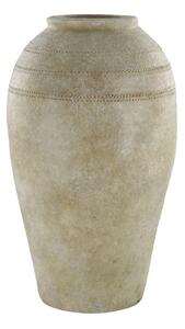 Béžová antik dekoračná terakotová váza Lourdes - Ø 30*50 cm - Chic Antique