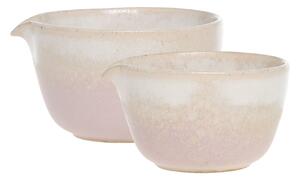 2ks béžovo-ružová miska Valence Dusty Rose - Ø 11*6/ Ø 10*5,5cm / 274ml / 155ml - Chic Antique