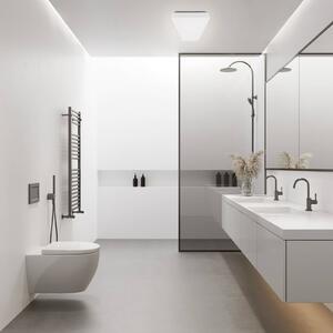 MEGAMAN Stropné LED svetlo Bruno, 60 cm, 23 W, IP44, biele, Biela / opálová, Kúpeľňa, Plast, Moderný, Stropné svetlo
