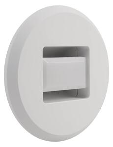 MEGAMAN zapustene LED svietidlo Tina, biele, Ø 9 cm, otočné, Biela / opálová, Obývacia izba / jedáleň, Plast, Moderný, Zapustené okrúhle