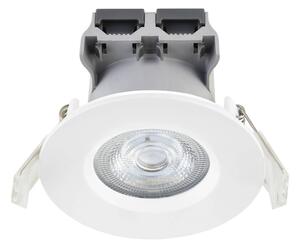 MEGAMAN LED zapustený bodový svietidlo Matter Tego, biele, RGBW, IP65, smart, Biela / opálová, Kúpeľňa, Plast, Zapustené okrúhle