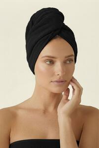 Turban na vlasy SPA čierny