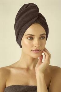 Turban na vlasy SPA hnedý II