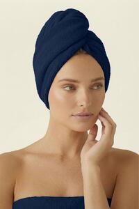 Turban na vlasy SPA tmavomodrý