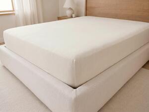 Plachta s gumičkou JERSEY krémová 160 g/m² Rozmer: 100x200x25 cm