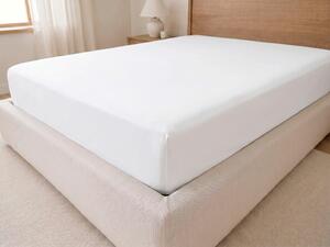 Plachta s gumičkou JERSEY biela 160 g/m² Rozmer: 140x200x25 cm