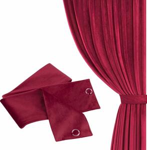Velúrová šerpa SOFT VELVET červená 8x140 cm