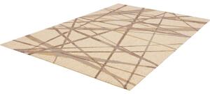 Béžový vlnený koberec 100x180 cm Sticks – Agnella