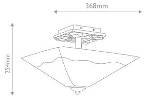 Flambeau STAR-F-S-DG - Stropné svietidlo STAR 2xE27/40W/230V medené