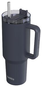 Nerezový termohrnček so slamkou Stream Black 1200 ml
