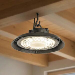PRIOS LED halový reflektor Maikel, čierny, IP65, Highbay, Čierna, kov, Závesné svietidlo