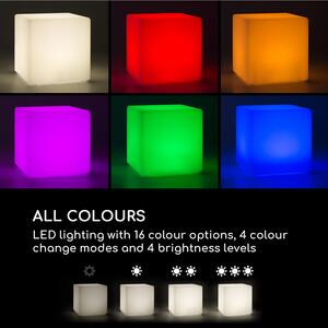 Blumfeldt Shinecube XL, svietiaca kocka, 40 x 40 x 40 cm, 16 LED farieb, 4 svetelné režimy, biela